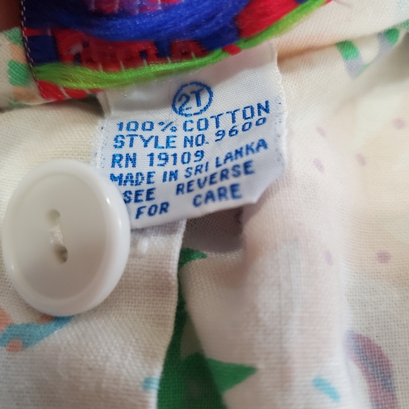 Vintage New York Kids Romper Flamingo and Palm Trees - Picture 3 of 8